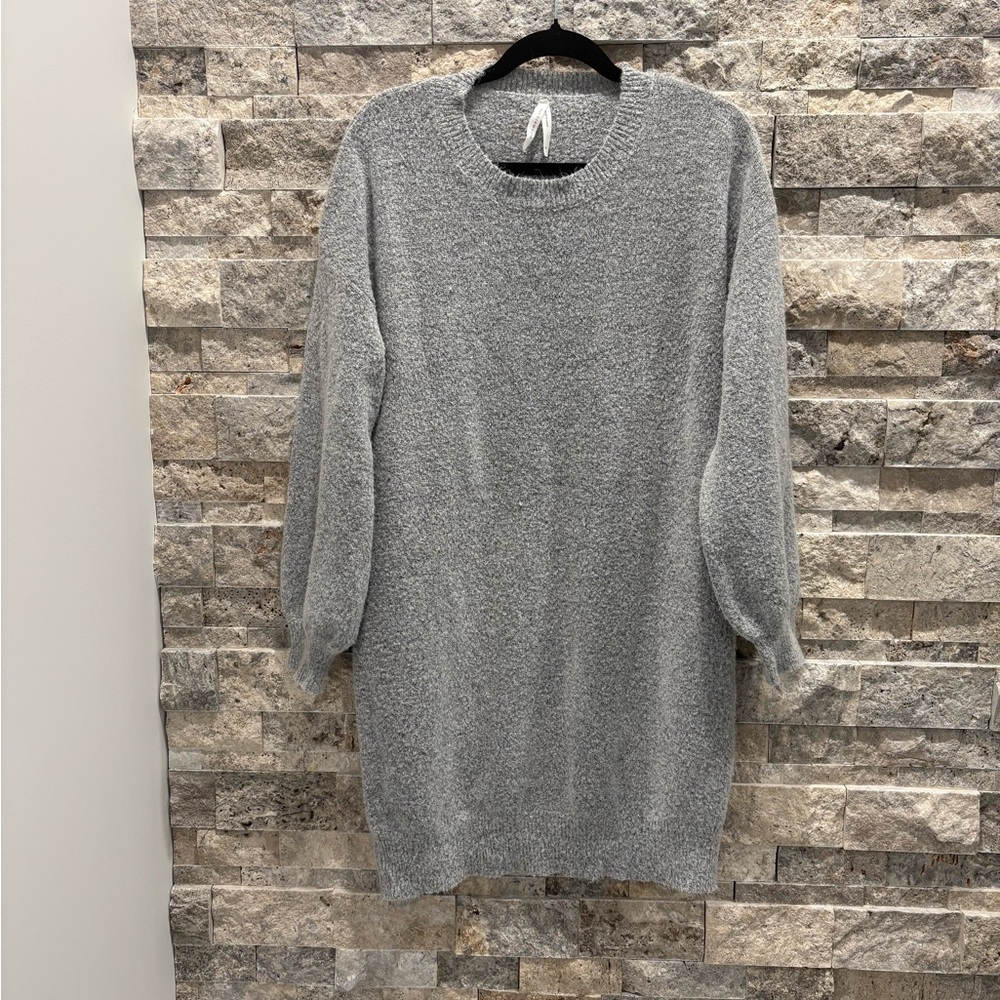 Dreamers Light Gray Knit Sweater/dress size S